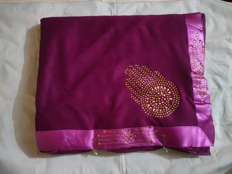 Purple Saree