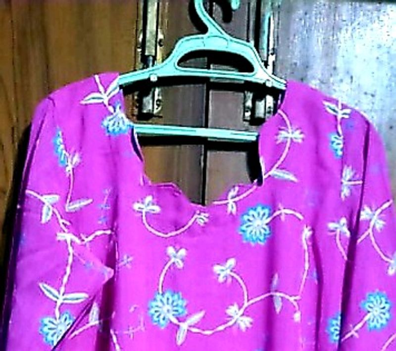 Kurta with Oxidized Earrings