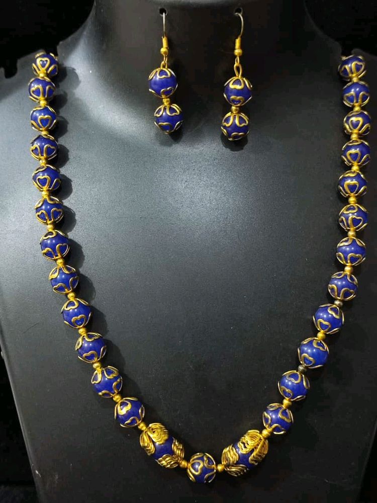 BLUE NECKLACE SET