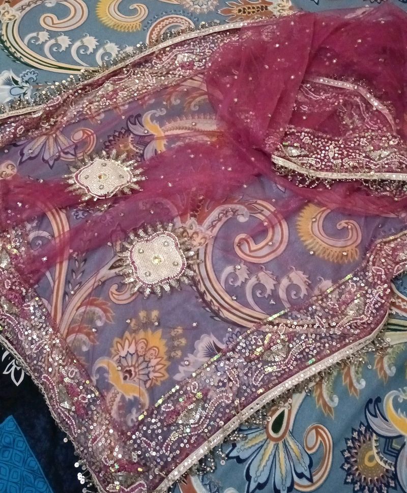 Beautiful Bridal Wedding Dupatta