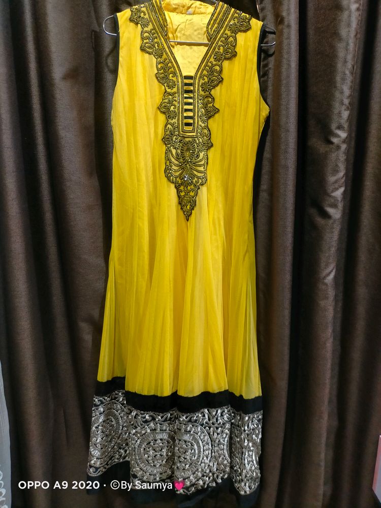 Yellow Floor Length Gown