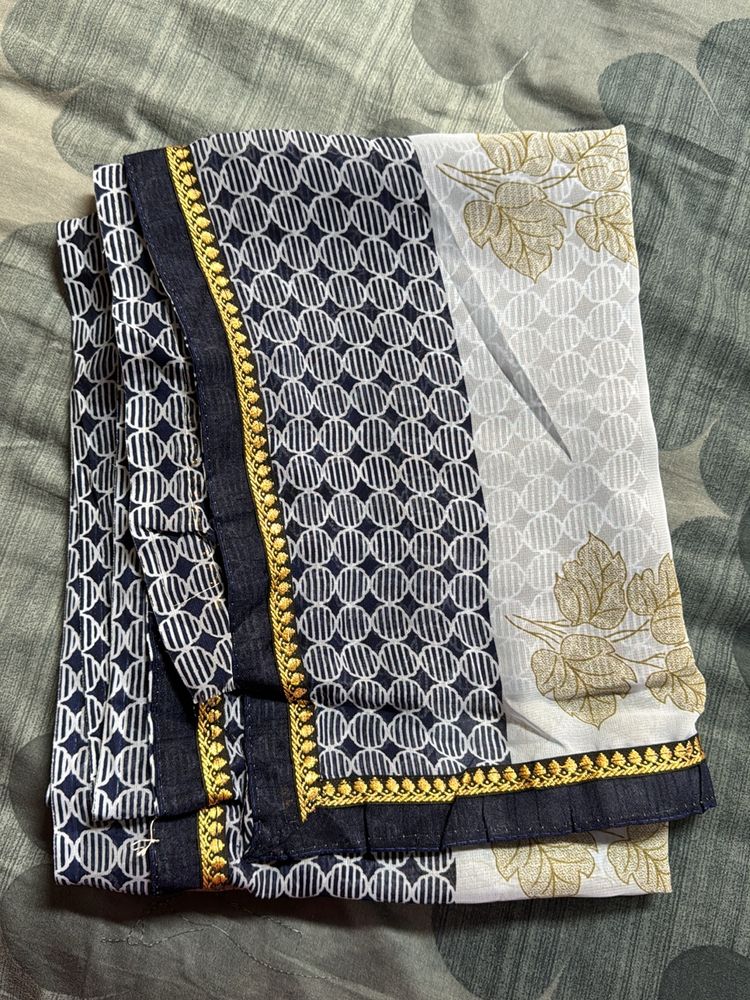 Three Catalog Sarees With Blouse Pices