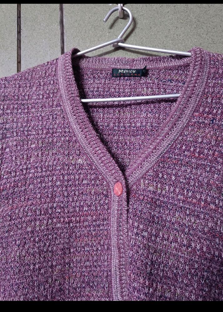 Mauve Beautiful Korean Cardigan