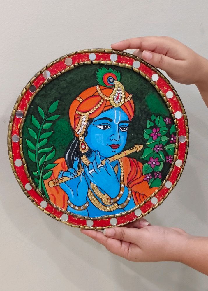 Handmade Krishna Painting