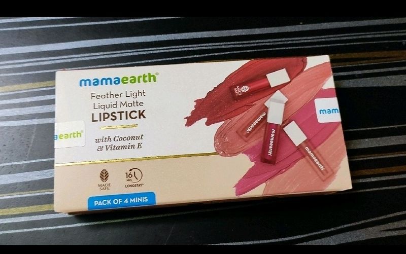 Mamaearth Feather Lite Liquid Matte Lipstick Kit💞