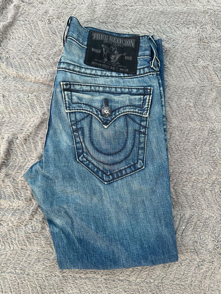 True Religion Rickie Big T Distressed Denim