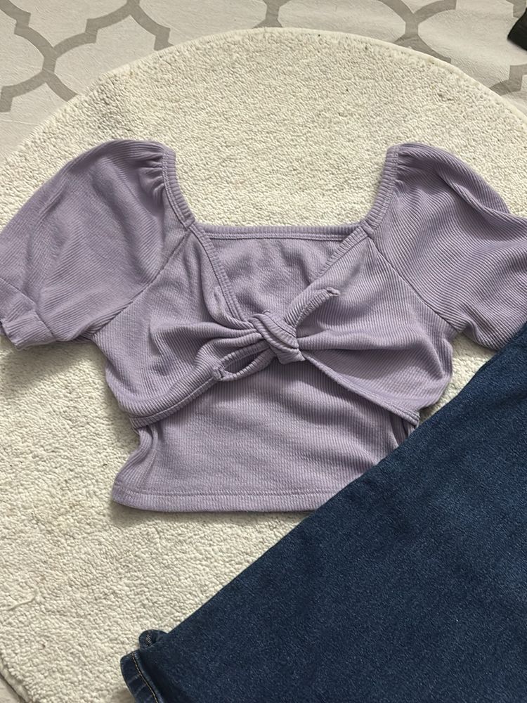 SSS Lavender Crop Top