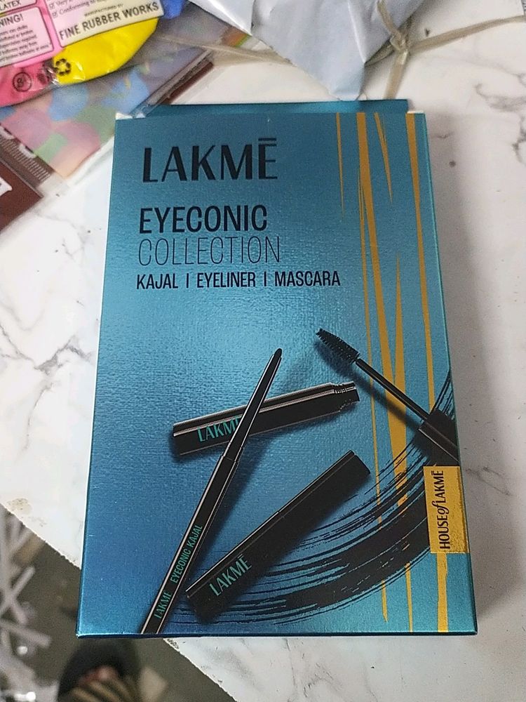 Lakme Combo Of Eyeliner Kajal And Mascara