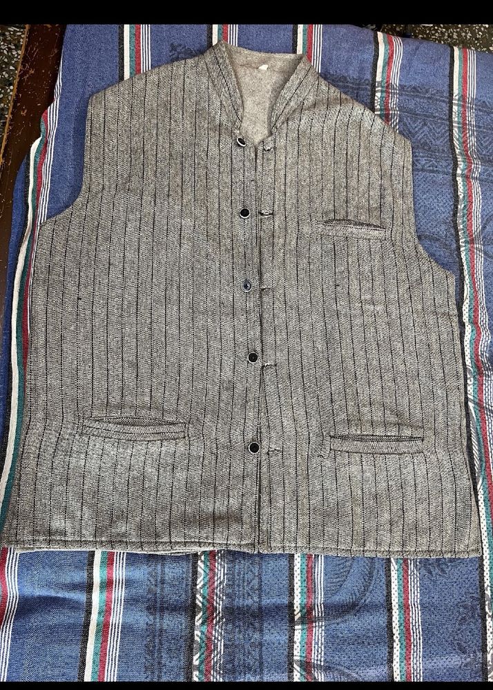 Grey Woollen Waistcoat