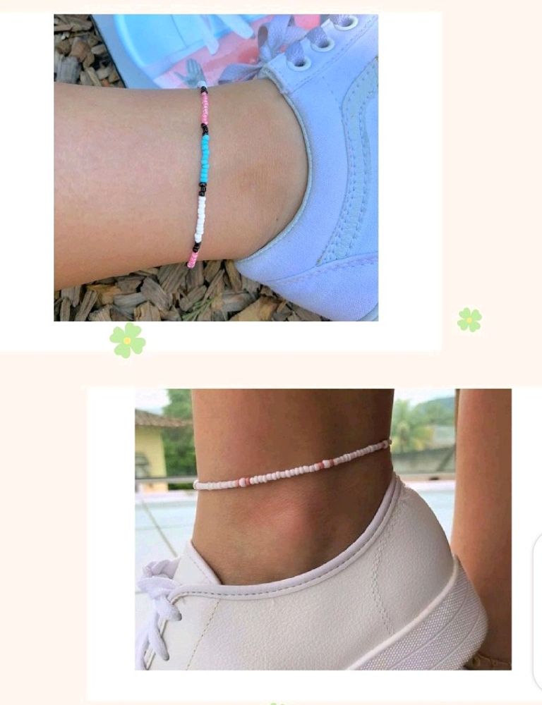 2 Aesthetic Anklets Combo 💌🌸