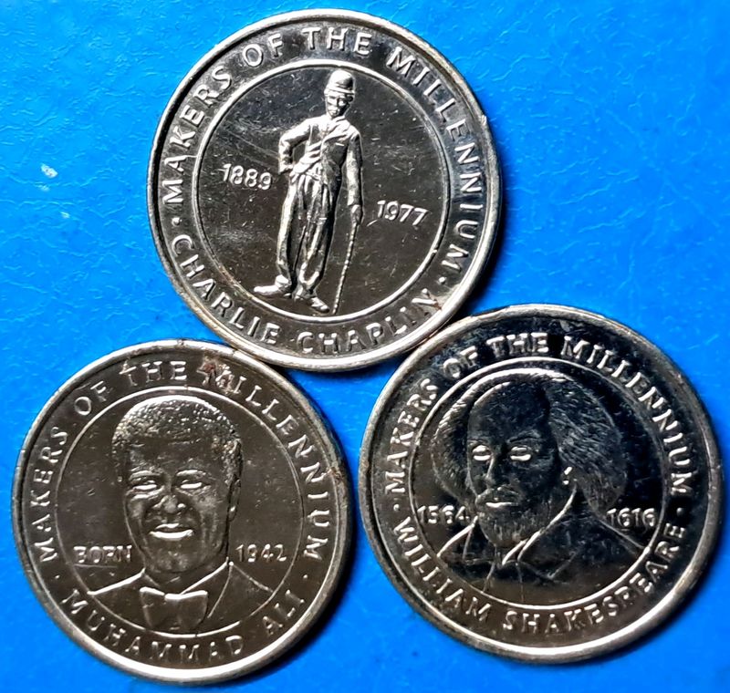 3 "Makers of the Millennium" Medal Coins