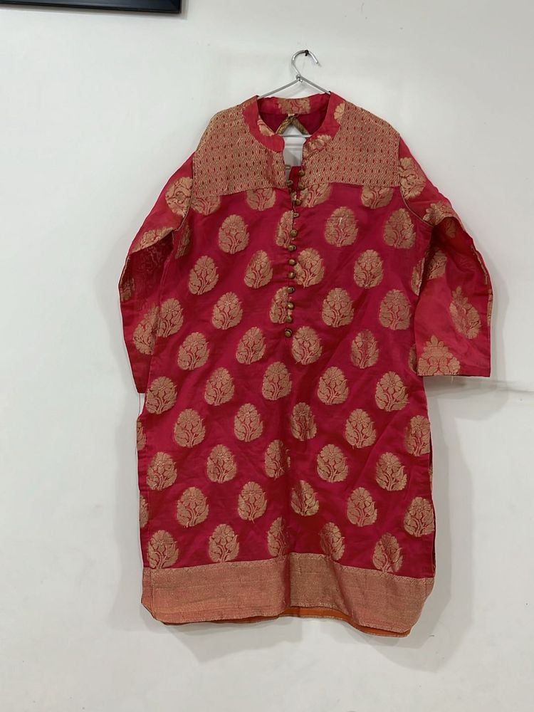 Heavy 3 Piece Banarsi Suit For Bust M &L