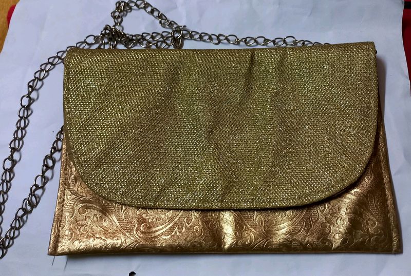 Golden Glitter Bag 🤩