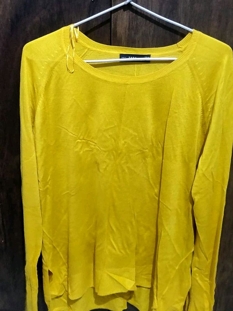 Zara Knit, Yellow Top
