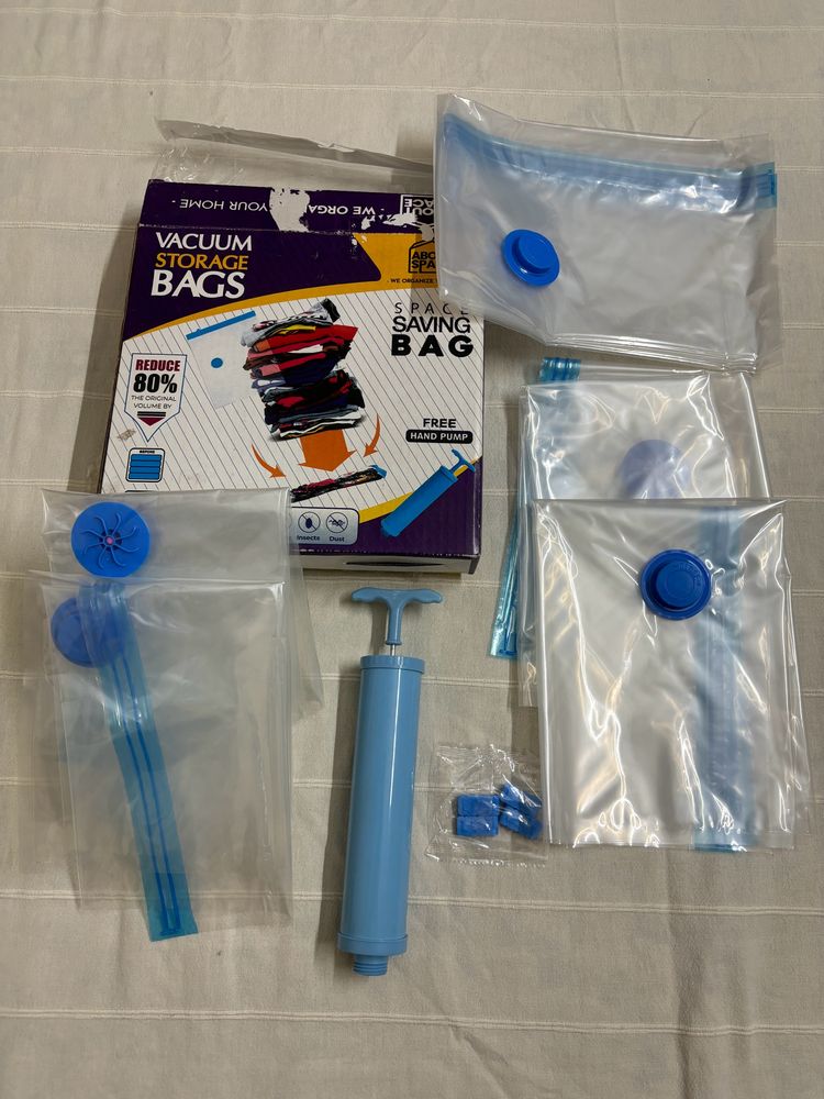 🆕Vacuum Bags for Travel with Hand Pump Airtight