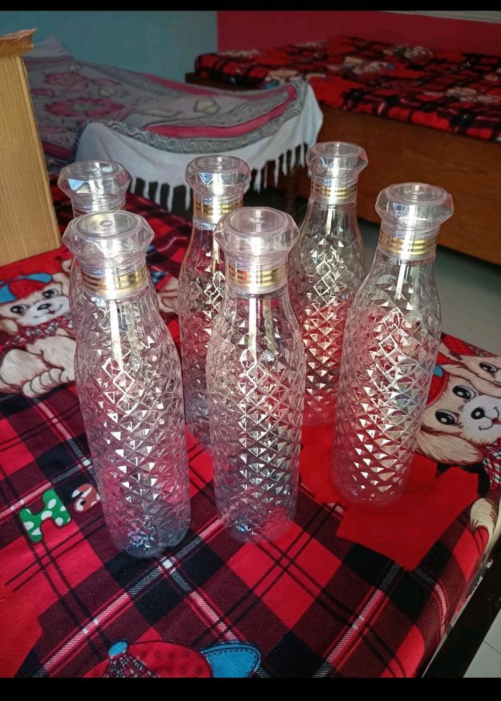 Sell 🔥 Pack Of 6 Crystal Diamond Water Bottle