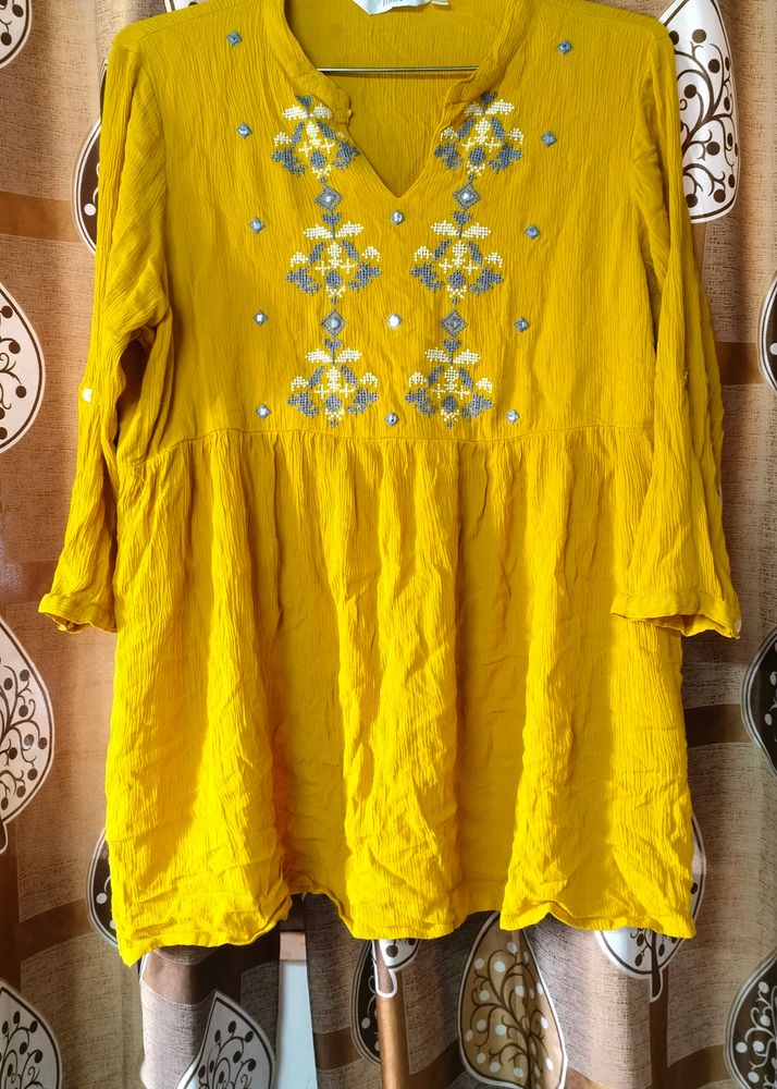 Beautiful Musted Yellow Colour Top