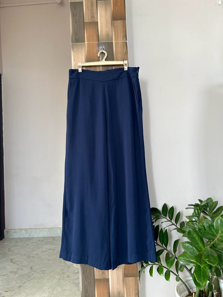 Blue Wide Leg Pants