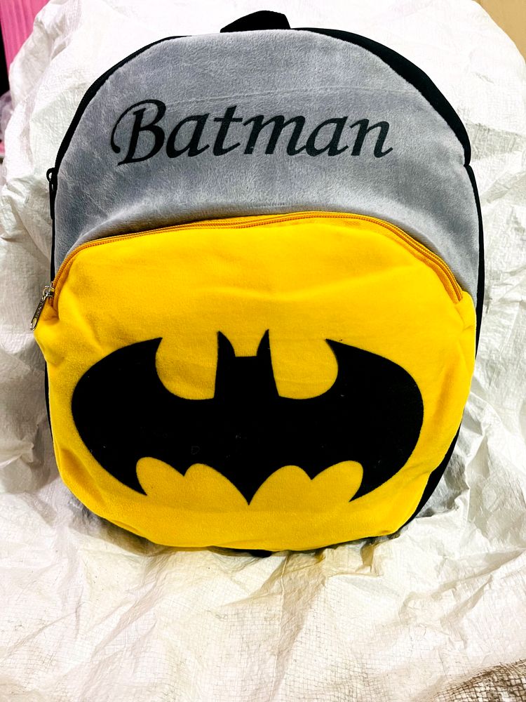 Batman Style Velvet Bag For Kids