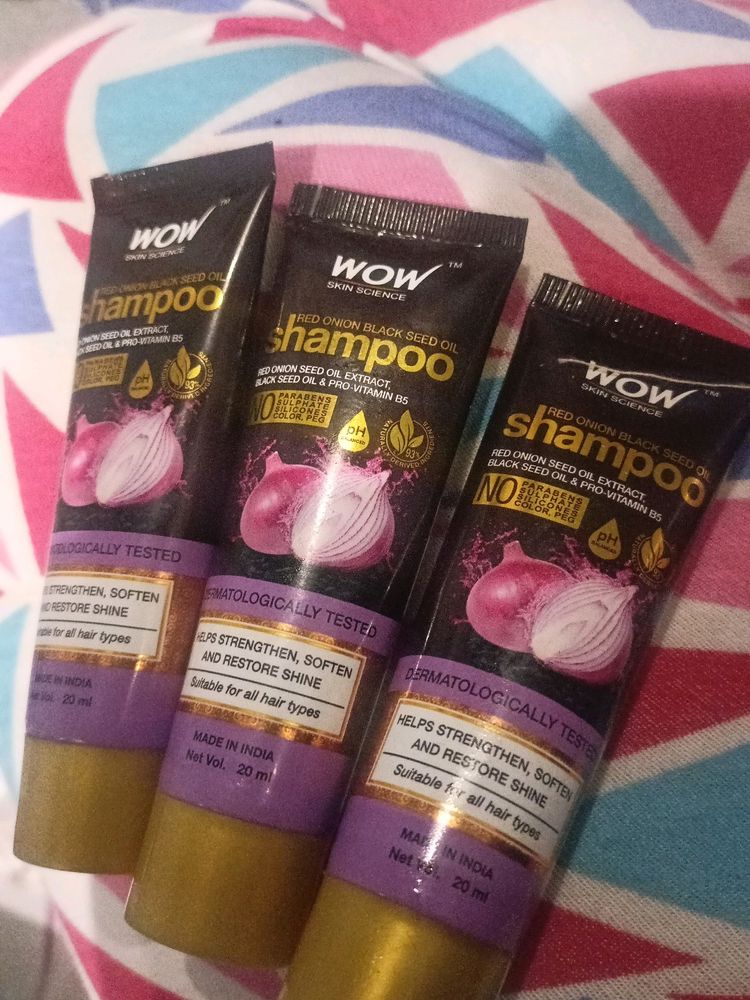 Pack Of 3 Wow Onion Shampoo