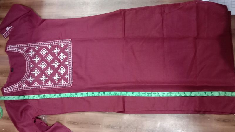 Embroidered Kurtta Pant And Duptaa Set