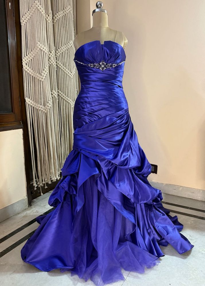 Blue Heavy Gown Very Pretty