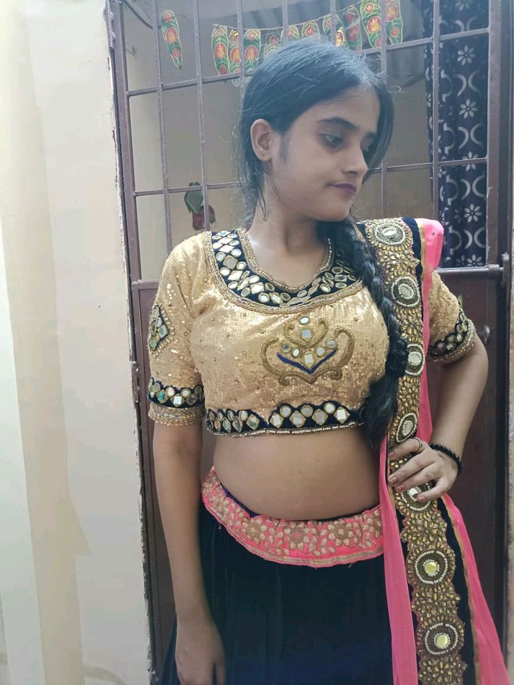 Pink&Blue Choli