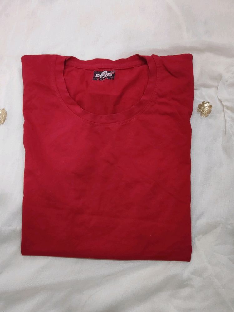 A Beautiful Red Colour Tshirt