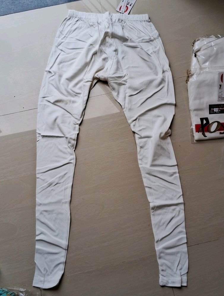 White Colour Cotton Legin