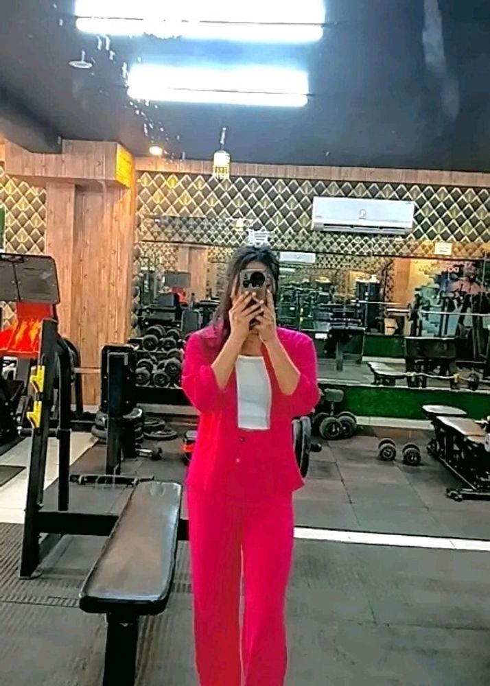 Hot Pink Straight Fit Pants💓