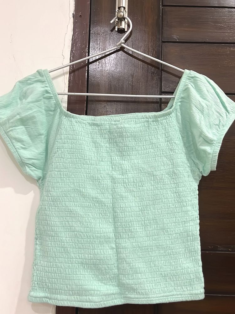 Women Turquoise Top