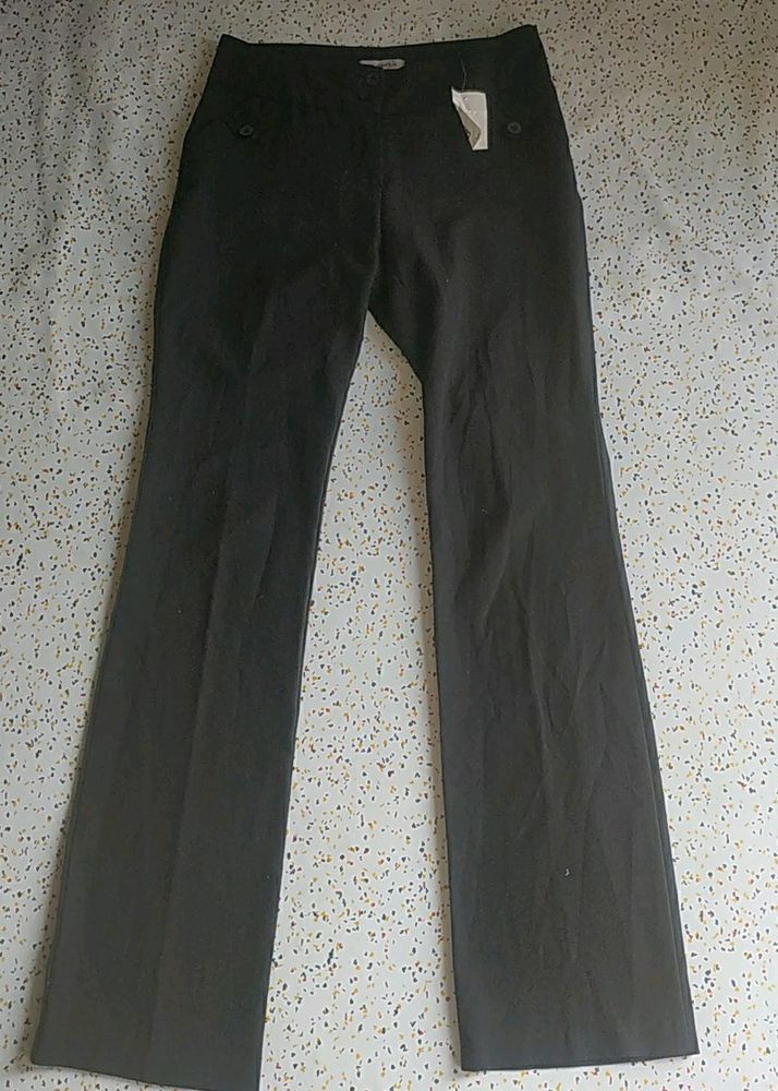 Straight Black Trousers