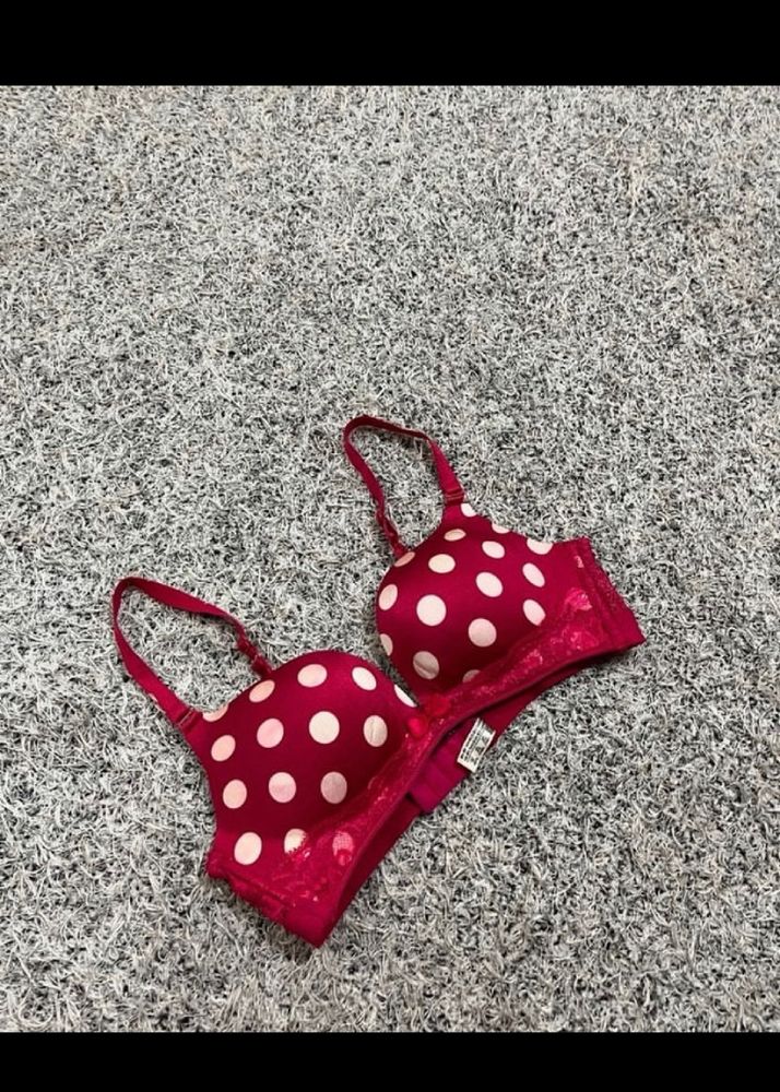 Sale‼️Red Polka Dot Bra ❤️🖤