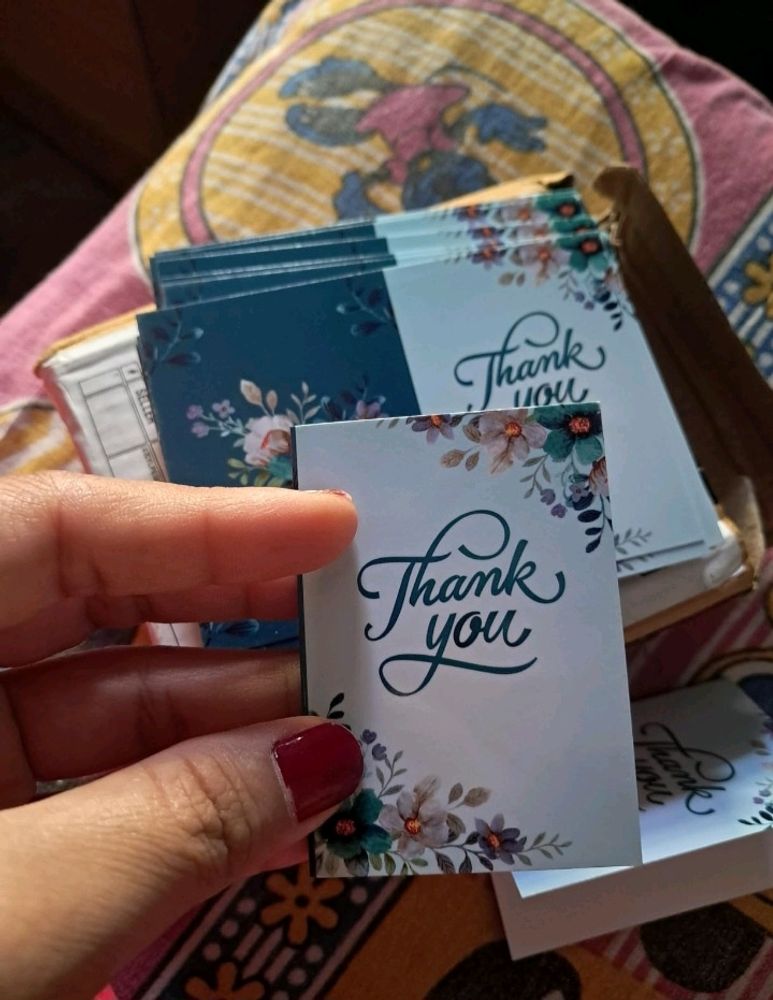 Thank You Blank Note Cards & Visiting Card