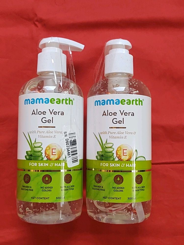 Pack Of 2 Mamaearth Aloe Vera Gel