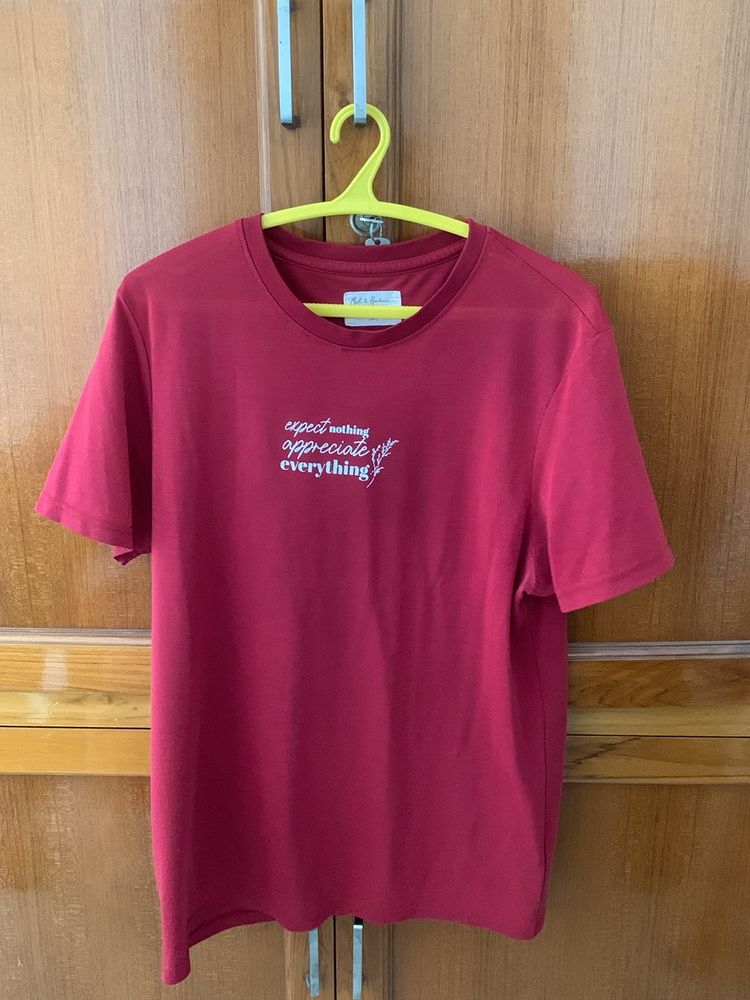 Mast & Harbour Unisex XL 42/44 Red T-shirt