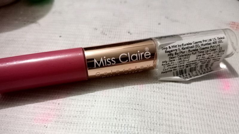 Miss Claire Lipstick 💄 2 In 1 Lip Gloss