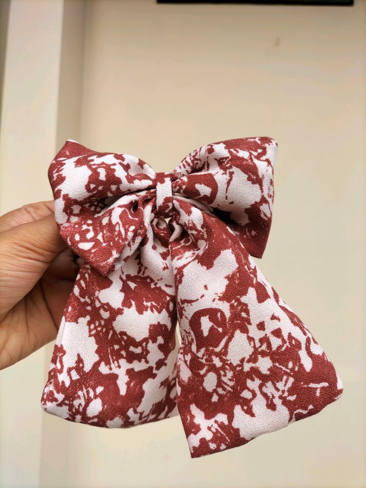 Printed Bow Pin