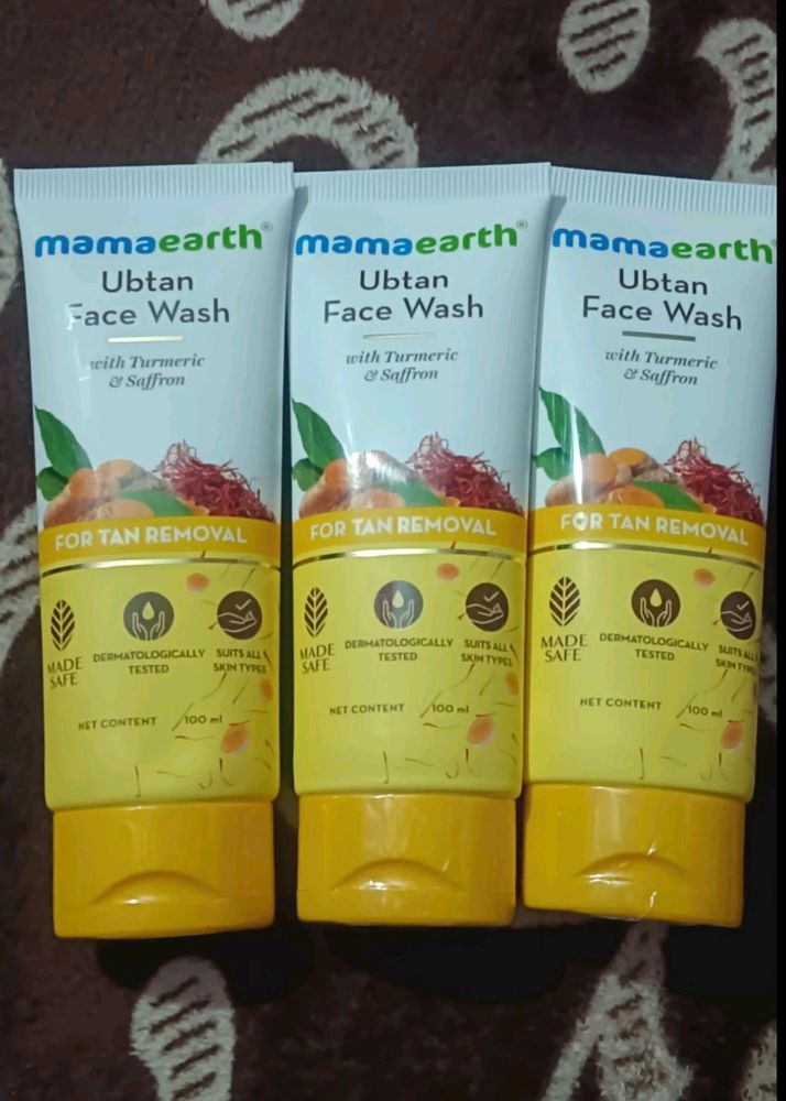 MAMAEARTH FACE WASH 100 ML PACK OF 3