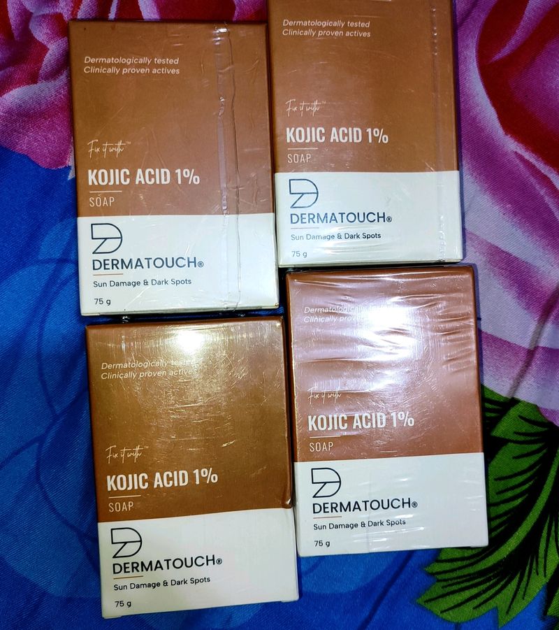 Pack Of 4 Derma Touch Kojic Acid 1% Soap