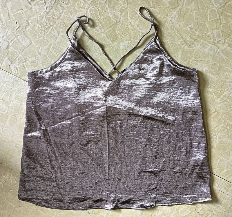 Grey Shiny Party Wear