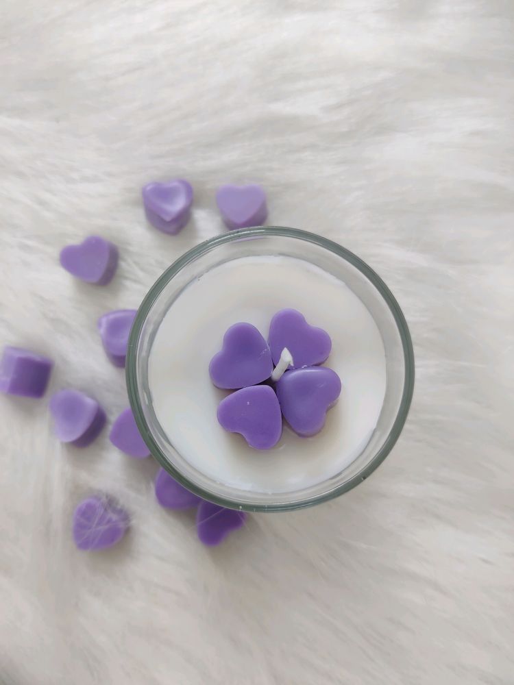 Purple Heart Shot Glass Scented Candle (Set Of 2)