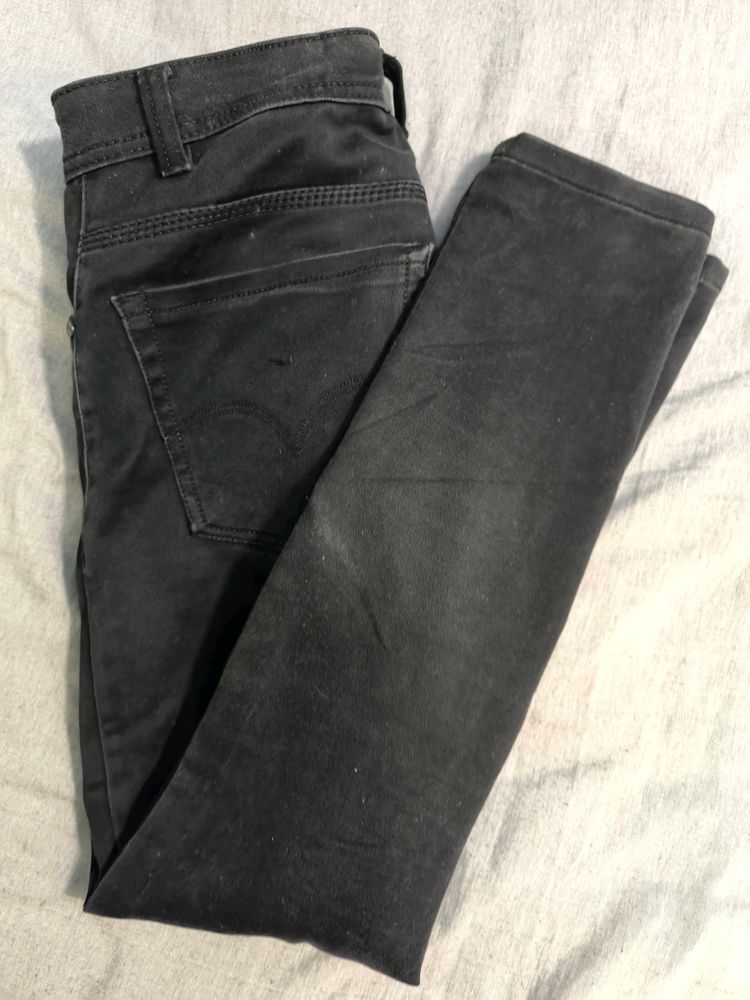 Men's Black Skin Fit Pant