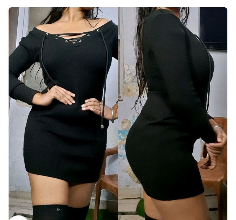 A Perfect Black Bodycon Dresss