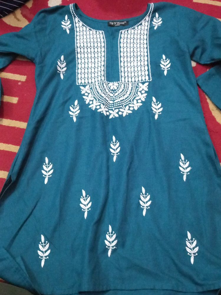 Lakhnavi Embroidery Kurta