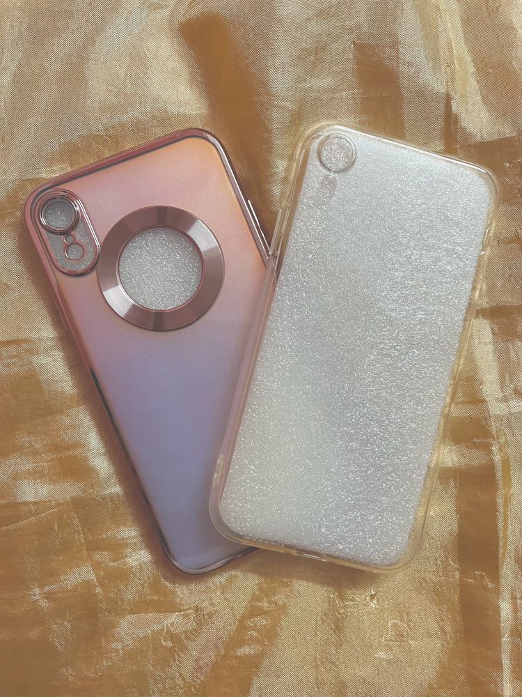 iphone XR holographic and clear case