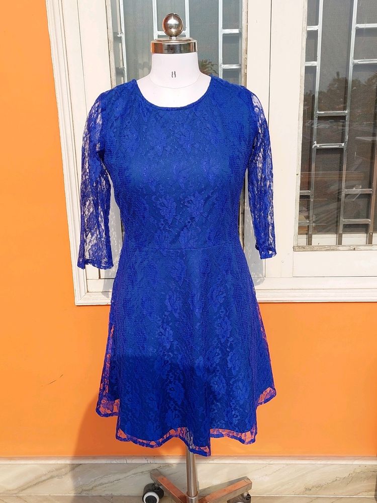 Blue LACE DRESS