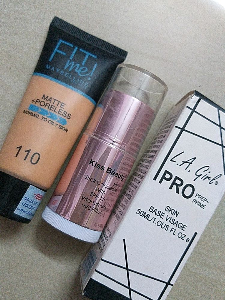 fit me foundation with concealer and primer