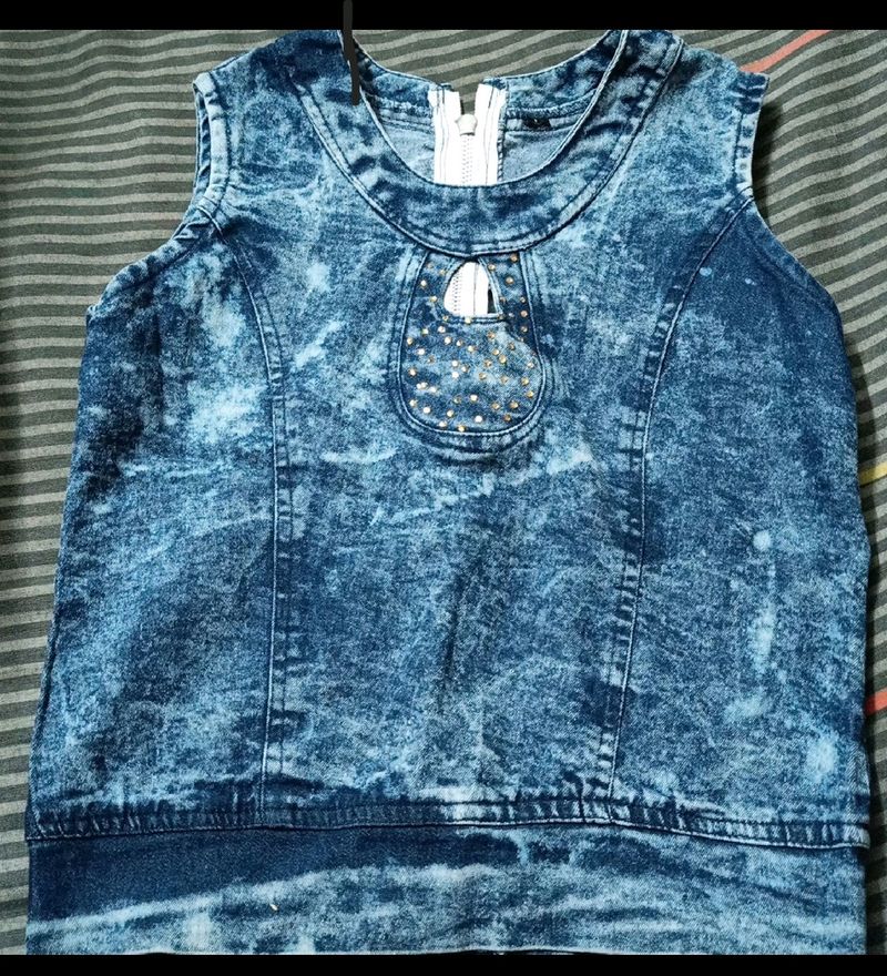 Denim Crop Top