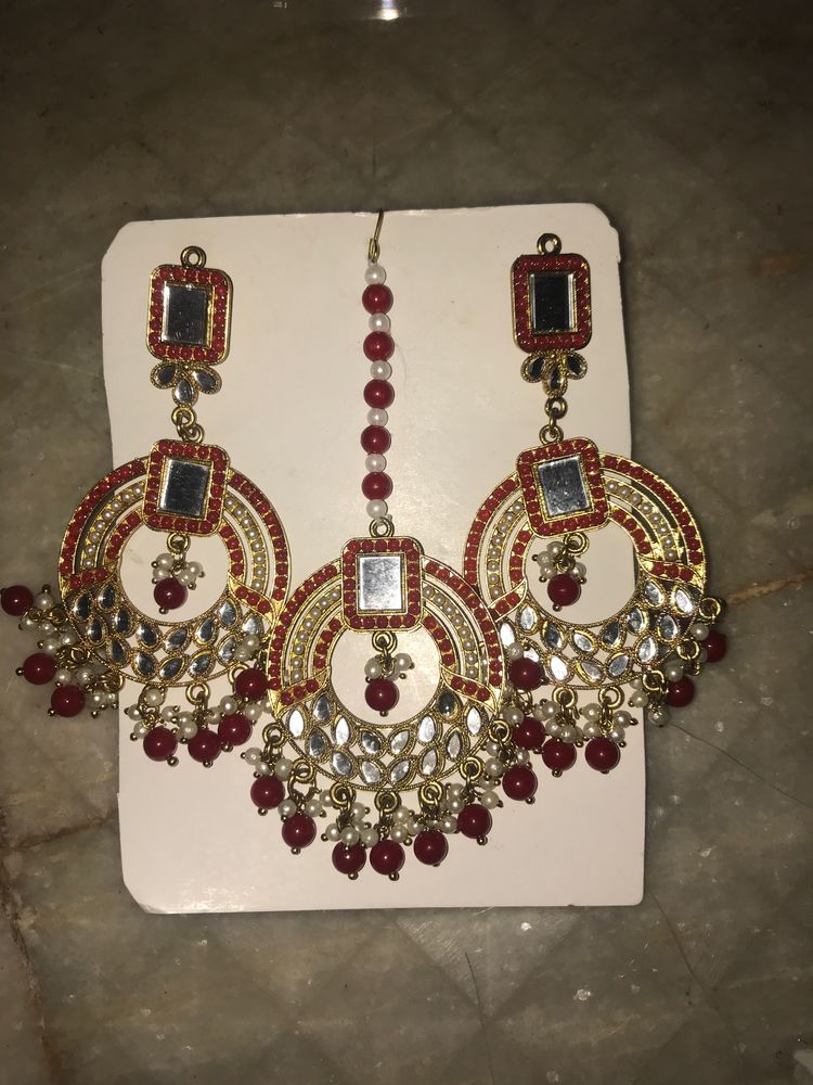 Earrings and Bindiya Set 😍❤️